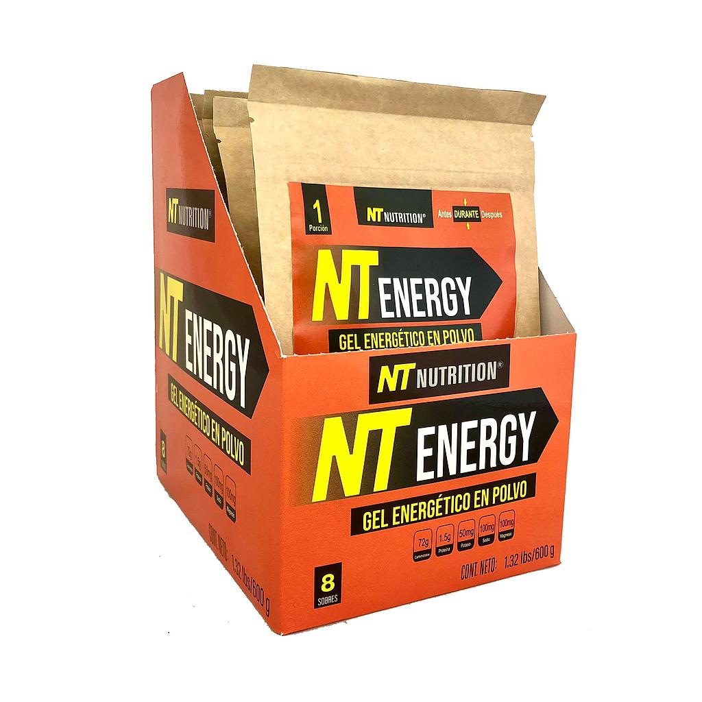 GEL ENERGETICO EN POLVO NARANJA CAFEINA NT ENERGY