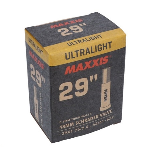 [000556] CAMARA MAXXIS TUBE ULTRALIGHT 29x1.75/2.4 VALVULA AMERICANA 48mm